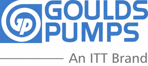 The Goulds Pumps logo appears in blue with "Goulds" and "An ITT Brand" below, trusted by Pronto Plumbing’s expert team.
